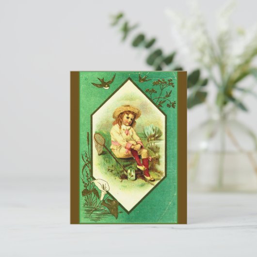 "Budding Scientist" Postkarte (Stehend Vorderseite)