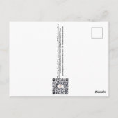 "Budding Scientist" Postkarte (Rückseite)