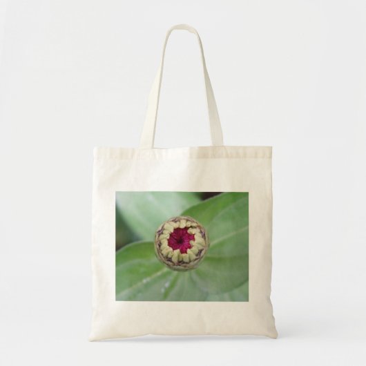 Budding Zinnia Tragetasche (Vorne)