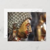 Buddistische Skulptur Postkarte (Vorne/Hinten)