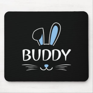 Buddy Bunny Hasen Gesicht Familien Gruppe Ostern V Mousepad