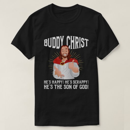 Buddy Christ Jesus Religious Christlich T-Shirt (Design vorne)
