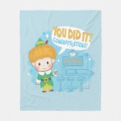 Buddy den Elf, du hast es getan! Herzlichen Glückw Fleecedecke (Vorderseite)