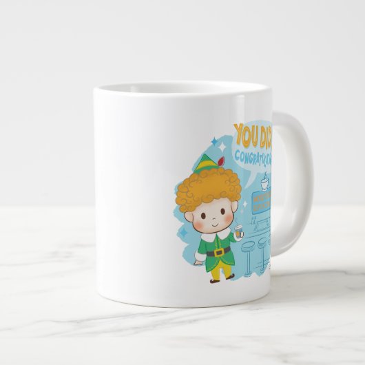 Buddy den Elf, du hast es getan! Herzlichen Glückw Jumbo-Tasse (Vorderseite Rechts)