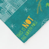 Buddy der Elf Aquamarines Zitatsmuster Fleecedecke (Ecke)