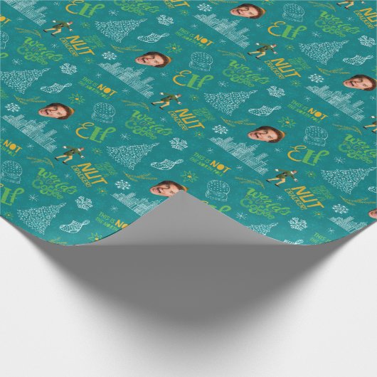 Buddy der Elf Aquamarines Zitatsmuster Geschenkpapier (Ecke)