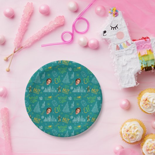 Buddy der Elf Aquamarines Zitatsmuster Pappteller (Party)