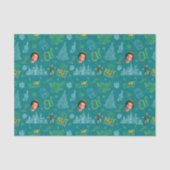 Buddy der Elf Aquamarines Zitatsmuster Seidenpapier (Vorderseite)