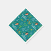 Buddy der Elf Aquamarines Zitatsmuster Serviette (Ecke)