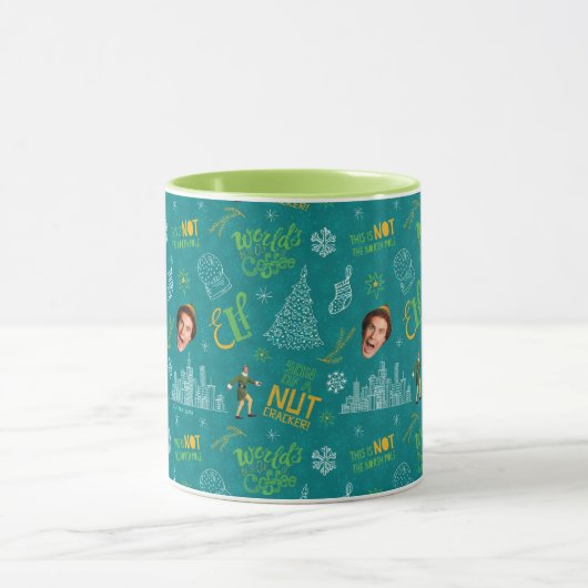 Buddy der Elf Aquamarines Zitatsmuster Tasse (Zentrum)