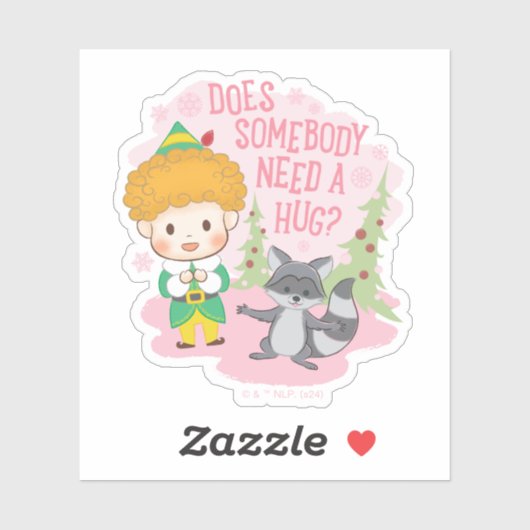 Buddy der Elf braucht jemand eine Umarmung? Aufkleber (Blatt)
