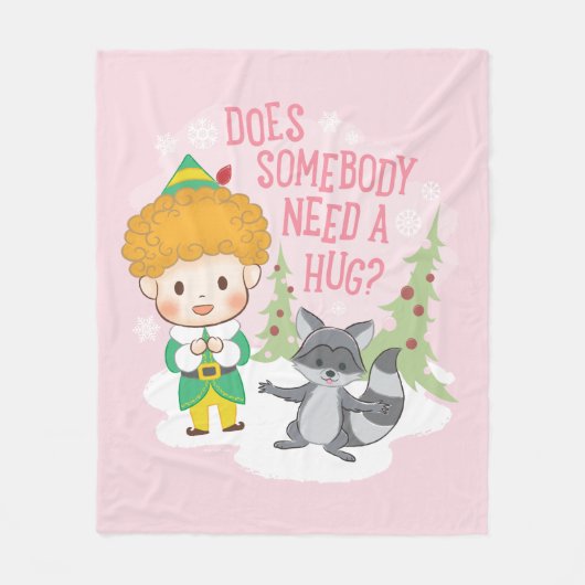 Buddy der Elf braucht jemand eine Umarmung? Fleecedecke (Vorderseite)