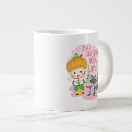 Buddy der Elf braucht jemand eine Umarmung? Jumbo-Tasse (Vorderseite Rechts)