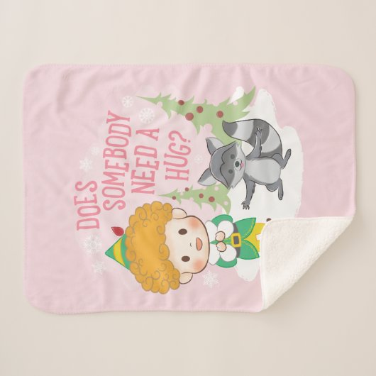Buddy der Elf braucht jemand eine Umarmung? Sherpadecke (Vorderseite (Horizontal))
