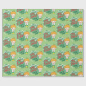 Buddy der Elf OMG Santa! Ich kenne ihn! Geschenkpapier (Flach)