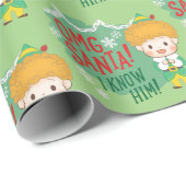 Buddy der Elf OMG Santa! Ich kenne ihn! Geschenkpapier (Rolleneckpunkt)