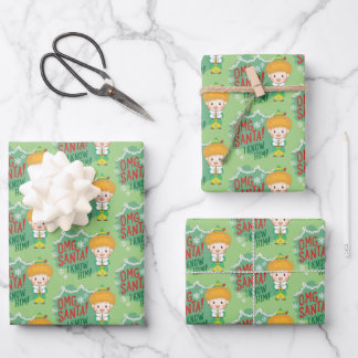 Buddy der Elf OMG Santa! Ich kenne ihn! Geschenkpapier Set