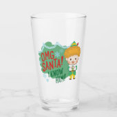 Buddy der Elf OMG Santa! Ich kenne ihn! Glas (Vorderseite)