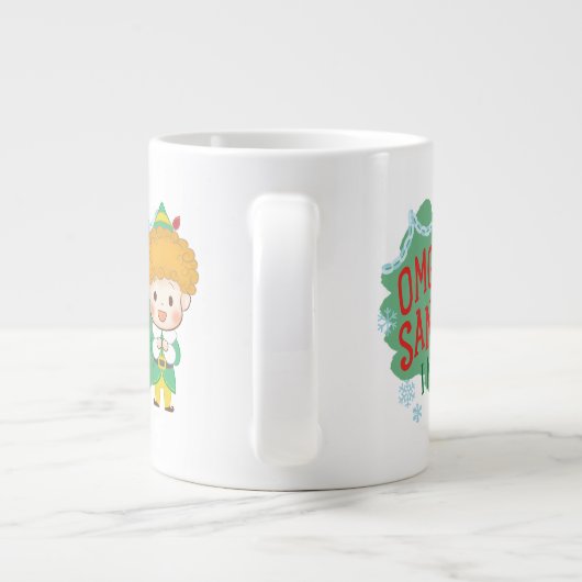 Buddy der Elf OMG Santa! Ich kenne ihn! Jumbo-Tasse (Rückseite)