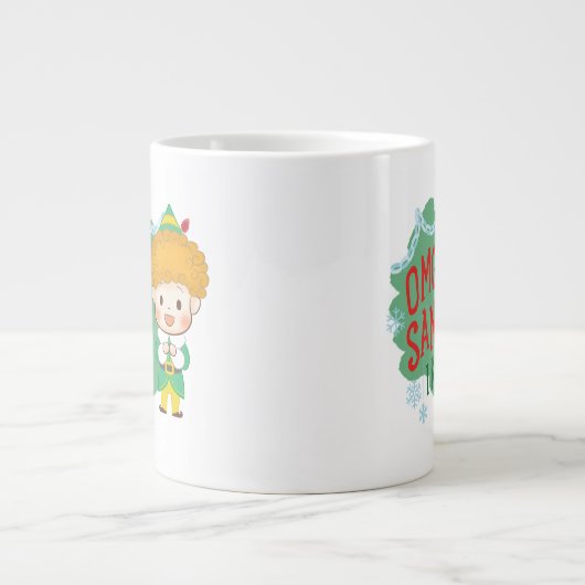 Buddy der Elf OMG Santa! Ich kenne ihn! Jumbo-Tasse (Vorderseite)