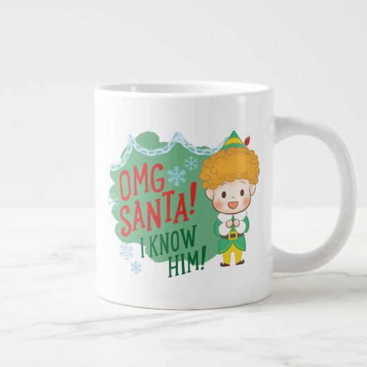 Buddy der Elf OMG Santa! Ich kenne ihn! Jumbo-Tasse (Rechts)