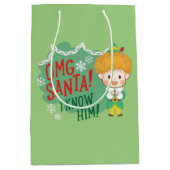 Buddy der Elf OMG Santa! Ich kenne ihn! Mittlere Geschenktüte (Vorderseite)
