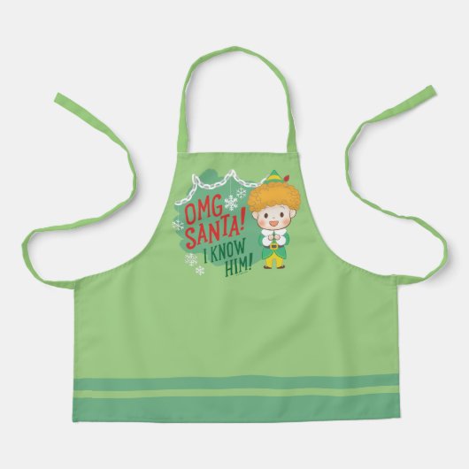 Buddy der Elf OMG Santa! Ich kenne ihn! Schürze (Vorderseite)