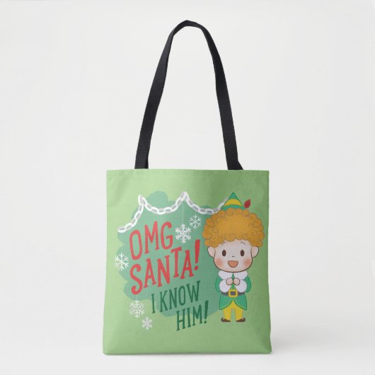 Buddy der Elf OMG Santa! Ich kenne ihn! Tasche (Vorderseite)