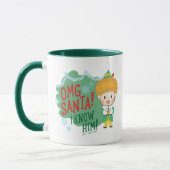 Buddy der Elf OMG Santa! Ich kenne ihn! Tasse (Links)
