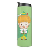 Buddy der Elf OMG Santa! Ich kenne ihn! Thermosbecher (Nach rechts gedreht)