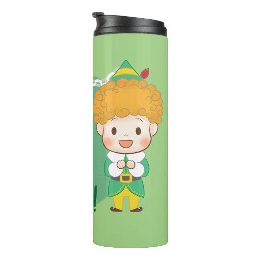 Buddy der Elf OMG Santa! Ich kenne ihn! Thermosbecher (Nach rechts gedreht)