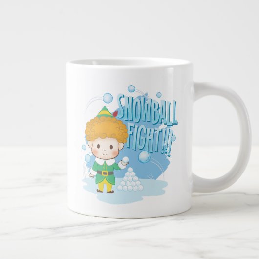 Buddy der Elf Snowball Kampf! Jumbo-Tasse (Rechts)