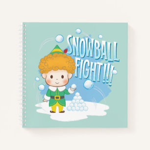 Buddy der Elf Snowball Kampf! Notizblock