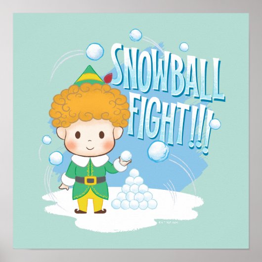 Buddy der Elf Snowball Kampf! Poster (Vorne)