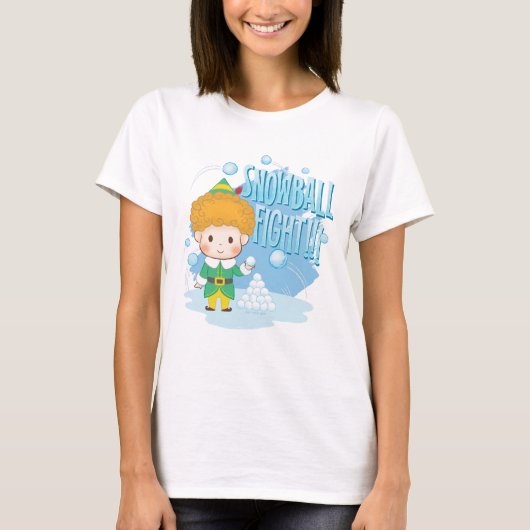Buddy der Elf Snowball Kampf! T-Shirt (Vorderseite)