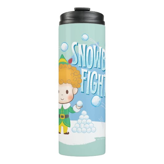Buddy der Elf Snowball Kampf! Thermosbecher (Vorderseite)