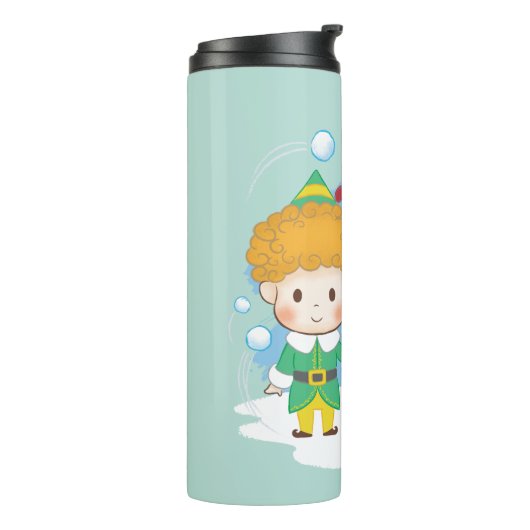 Buddy der Elf Snowball Kampf! Thermosbecher (Nach links gedreht)
