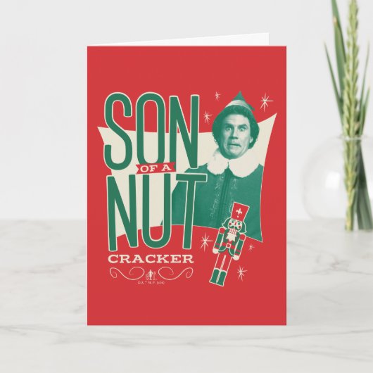 Buddy der Elf, Sohn eines Nussknackers Feiertagskarte (Vorderseite)