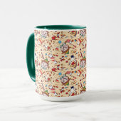 Buddy der Elf | Weihnachtsfreude-Muster Tasse (Vorderseite Links)