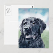 Buddy der Labrador Postkarte (Vorne/Hinten)