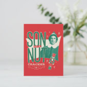 Buddy, der Sohn eines Nutcrackers Feiertagspostkarte (Stehend Vorderseite)