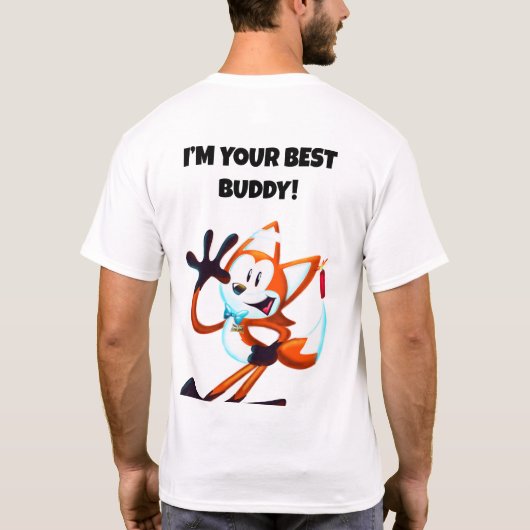 Buddy Der unglückliche Fox T-Shirt (Rückseite)