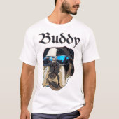 Buddy die Bulldogge sonnt sich T-Shirt (Vorderseite)