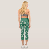Buddy Elf Snowflake Muster Capri Leggings (Rückseite)
