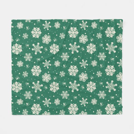 Buddy Elf Snowflake Muster Fleecedecke (Vorderseite (Horizontal))