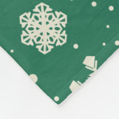 Buddy Elf Snowflake Muster Fleecedecke (Ecke)