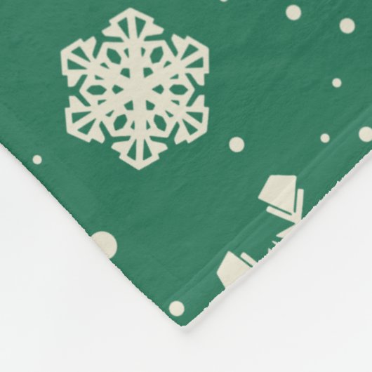 Buddy Elf Snowflake Muster Fleecedecke (Ecke)