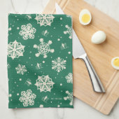 Buddy Elf Snowflake Muster Geschirrtuch (Viertel Falte)
