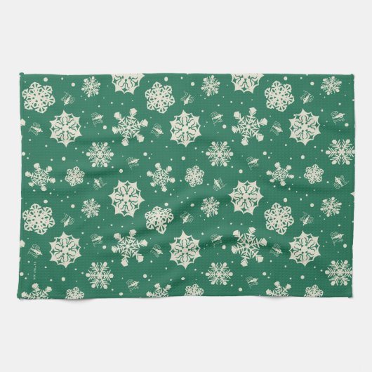 Buddy Elf Snowflake Muster Geschirrtuch (Horizontal)