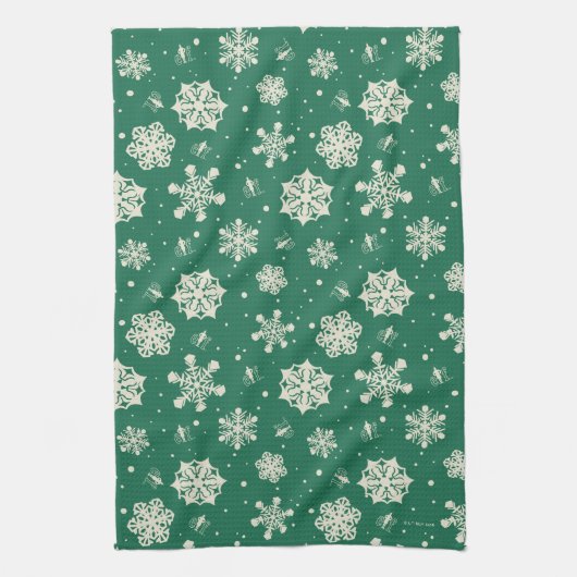 Buddy Elf Snowflake Muster Geschirrtuch (Vertikal)